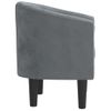 Sillón De Salón | Silla | Sillón De Terciopelo Gris Oscurocfw792195