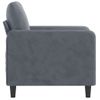 Sillón De Salón | Silla | Sillón De Terciopelo Gris Oscuro 60 Cmcfw792198