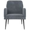 Sillón De Salón | Silla | Sillón De Terciopelo Gris Oscuro 62x79x79 Cmcfw792200