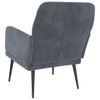 Sillón De Salón | Silla | Sillón De Terciopelo Gris Oscuro 62x79x79 Cmcfw792200