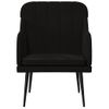 Sillón De Salón | Silla | Sillón De Terciopelo Negro 63x76x80 Cmcfw792218