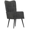 Sillón De Salón | Silla | Sillón Orejero De Cuero Auténtico Negro Canelacfw792293