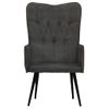 Sillón De Salón | Silla | Sillón Orejero De Cuero Auténtico Negro Canelacfw792293