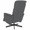 Sillón Reclinable De Masaje | Sillón De Salón | Silla Con Reposapiés Cuero Sintético Griscfw792394