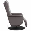 Sillón Reclinable De Masaje | Sillón De Salón | Silla Con Reposapiés Cuero Sintético Griscfw792396