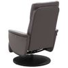 Sillón Reclinable De Masaje | Sillón De Salón | Silla Con Reposapiés Cuero Sintético Griscfw792396