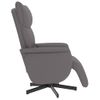 Sillón Reclinable De Masaje | Sillón De Salón | Silla Con Reposapiés Cuero Sintético Griscfw792397