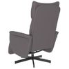 Sillón Reclinable De Masaje | Sillón De Salón | Silla Con Reposapiés Cuero Sintético Griscfw792397