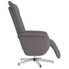 Sillón Reclinable De Masaje | Sillón De Salón | Silla Con Reposapiés Cuero Sintético Griscfw792398