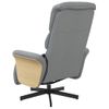 Sillón Reclinable De Masaje | Sillón De Salón | Silla Con Reposapiés Tela Gris Clarocfw792407