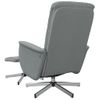 Sillón Reclinable De Masaje | Sillón De Salón | Silla Con Reposapiés Tela Gris Clarocfw792409