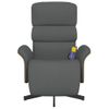 Sillón Reclinable De Masaje | Sillón De Salón | Silla Con Reposapiés Tela Gris Oscurocfw792411