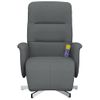 Sillón Reclinable De Masaje | Sillón De Salón | Silla Con Reposapiés Tela Gris Oscurocfw792414