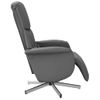 Sillón Reclinable De Masaje | Sillón De Salón | Silla Con Reposapiés Tela Gris Oscurocfw792416