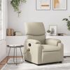 Sillón Reclinable De Masaje | Sillón De Salón | Silla Cuero Sintético Cremacfw792435