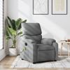 Sillón Reclinable De Masaje | Sillón De Salón | Silla De Tela Gris Clarocfw792507