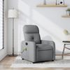 Sillón Reclinable De Masaje | Sillón De Salón | Silla De Tela Gris Clarocfw792513