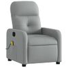 Sillón Reclinable De Masaje | Sillón De Salón | Silla De Tela Gris Clarocfw792513