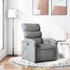 Sillón Reclinable De Masaje | Sillón De Salón | Silla De Tela Gris Clarocfw792514