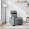 Sillón Reclinable De Masaje | Sillón De Salón | Silla De Tela Gris Clarocfw792516