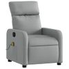 Sillón Reclinable De Masaje | Sillón De Salón | Silla De Tela Gris Clarocfw792516