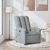 Sillón Reclinable De Masaje | Sillón De Salón | Silla De Tela Gris Clarocfw792518