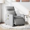 Sillón Reclinable De Masaje | Sillón De Salón | Silla Eléctrico Tela Gris Clarocfw792553