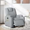 Sillón Reclinable De Masaje | Sillón De Salón | Silla Eléctrico Tela Gris Clarocfw792557