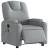 Sillón Reclinable De Masaje | Sillón De Salón | Silla Eléctrico Tela Gris Clarocfw792557