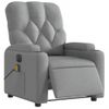 Sillón Reclinable De Masaje | Sillón De Salón | Silla Eléctrico Tela Gris Clarocfw792558