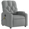 Sillón Reclinable De Masaje | Sillón De Salón | Silla Eléctrico Tela Gris Clarocfw792558