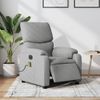 Sillón Reclinable De Masaje | Sillón De Salón | Silla Eléctrico Tela Gris Clarocfw792559