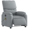 Sillón Reclinable De Masaje | Sillón De Salón | Silla Eléctrico Tela Gris Clarocfw792559