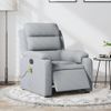 Sillón Reclinable De Masaje | Sillón De Salón | Silla Eléctrico Tela Gris Clarocfw792561