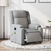 Sillón Reclinable De Masaje | Sillón De Salón | Silla Eléctrico Tela Gris Clarocfw792563