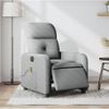 Sillón Reclinable De Masaje | Sillón De Salón | Silla Eléctrico Tela Gris Clarocfw792564