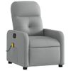 Sillón Reclinable De Masaje | Sillón De Salón | Silla Eléctrico Tela Gris Clarocfw792564