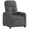 Sillón Reclinable De Masaje | Sillón De Salón | Silla Eléctrico Tela Gris Oscurocfw792573