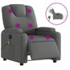 Sillón Reclinable De Masaje | Sillón De Salón | Silla Eléctrico Tela Gris Oscurocfw792576