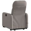 Sillón Reclinable De Masaje | Sillón De Salón | Silla Elevable Tela Gris Taupécfw792602