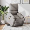 Sillón Reclinable De Masaje | Sillón De Salón | Silla Elevable Tela Gris Taupécfw792607