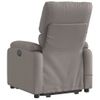 Sillón Reclinable De Masaje | Sillón De Salón | Silla Elevable Tela Gris Taupécfw792607