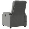 Sillón Reclinable De Masaje | Sillón De Salón | Silla Tela De Microfibra Gris Oscurocfw792641