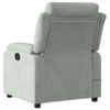 Sillón Reclinable De Masaje | Sillón De Salón | Silla Terciopelo Gris Clarocfw792643