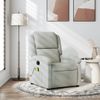 Sillón Reclinable De Masaje | Sillón De Salón | Silla Terciopelo Gris Clarocfw792644