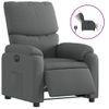 Sillón De Salón | Silla | Sillón Reclinable Eléctrico De Tela Gris Oscurocfw792700