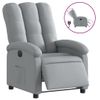 Sillón De Salón | Silla | Sillón Reclinable Eléctrico Tela Gris Clarocfw792714