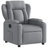 Sillón De Salón | Silla | Sillón Reclinable Eléctrico Tela Gris Clarocfw792718