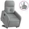 Sillón De Salón | Silla | Sillón Reclinable Elevable De Tela Gris Clarocfw792766