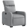 Sillón De Salón | Silla | Sillón Reclinable Elevable De Tela Gris Clarocfw792767